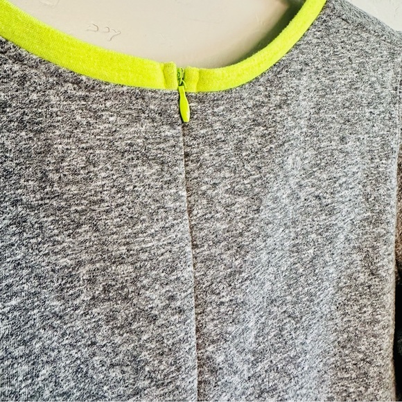 Rosie Pope Maternity Grey Neon Trimmed Elbow Sleeve Dress Knit SZ LARGE NEW! - Picture 8 of 16